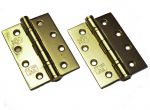 10 Pairs of Polished Brass Stainless Steel 4" Ball Bearing Butt Hinge (B4298)